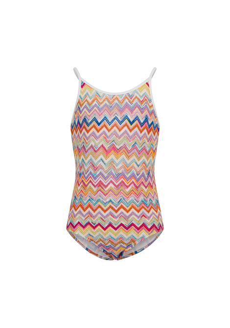 Costume intero con stampa MISSONI KIDS | MYCA79 Q0107999